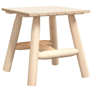 Bijzettafel 49X49X50 Cm Massief Vurenhout 1 Naturel Vierkante tafel