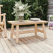 Salontafel 90X50X41 Cm Massief Vurenhout Naturel