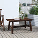 Salontafel 90X50X41 Cm Massief Vurenhout Donkerbruin