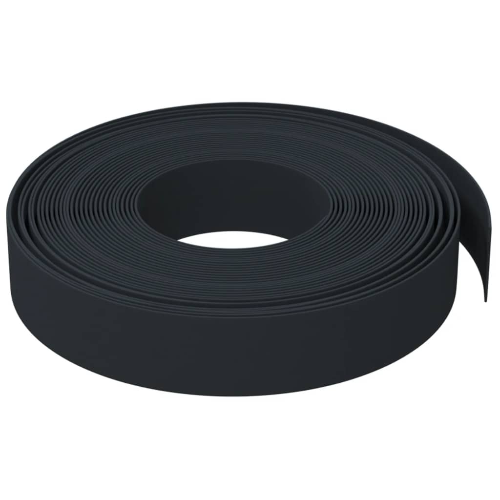 Tuinranden 3 st 10 m 10 cm polyetheen zwart