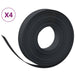 Tuinranden 4 st 10 m 10 cm polyetheen zwart