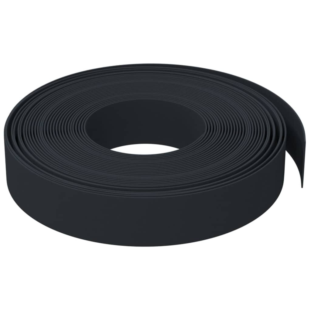 Tuinranden 4 st 10 m 10 cm polyetheen zwart