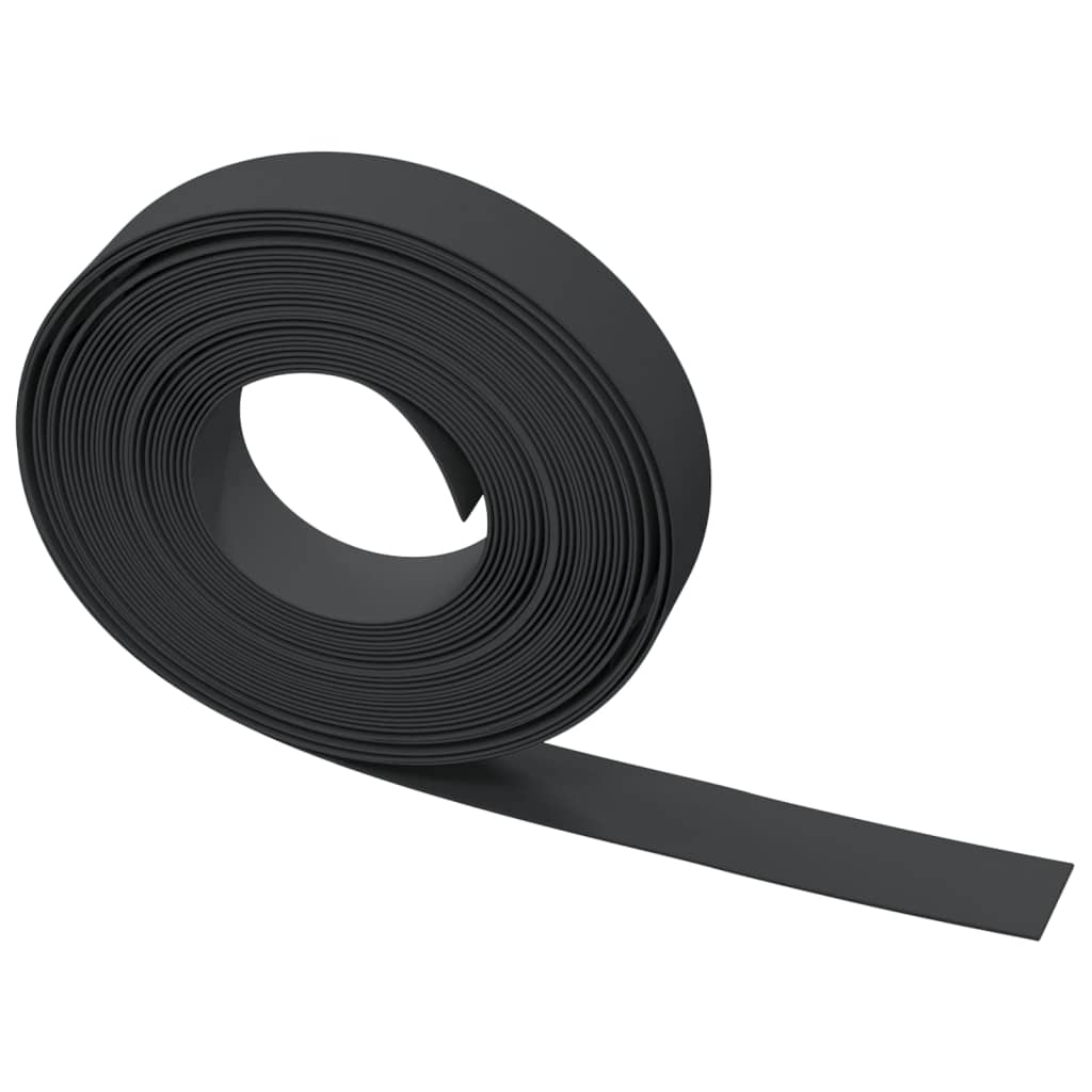Tuinranden 4 st 10 m 10 cm polyetheen zwart