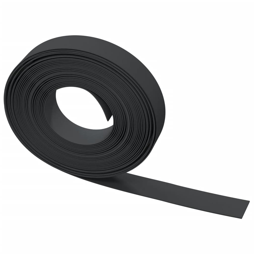 Tuinranden 5 st 10 m 10 cm polyetheen zwart