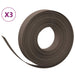 Tuinranden 3 st 10 m 10 cm polyetheen bruin