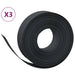 Tuinranden 3 st 10 m 15 cm polyetheen zwart