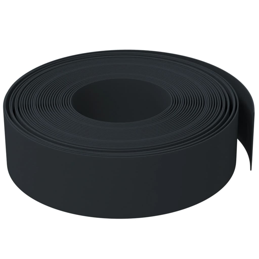 Tuinranden 3 st 10 m 15 cm polyetheen zwart