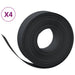 Tuinranden 4 st 10 m 15 cm polyetheen zwart