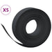 Tuinranden 5 st 10 m 15 cm polyetheen zwart