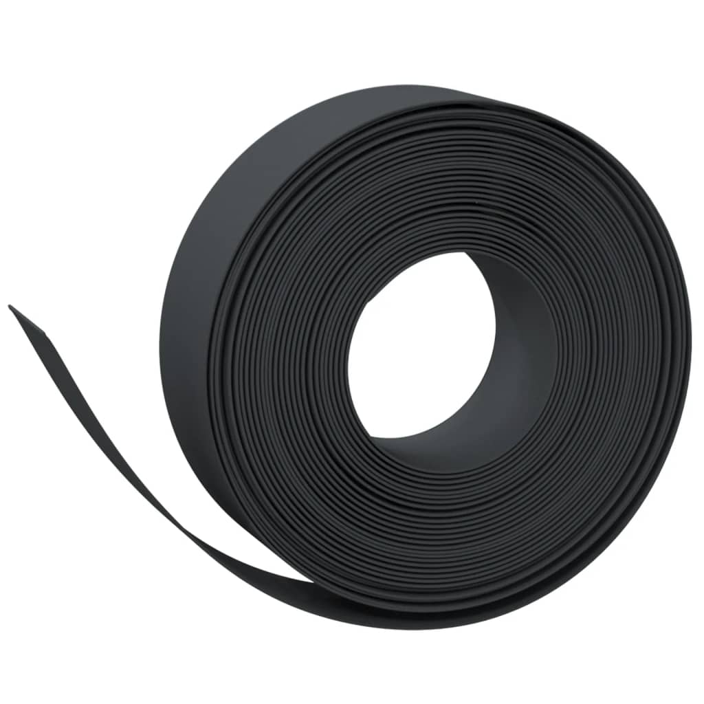 Tuinranden 5 st 10 m 15 cm polyetheen zwart