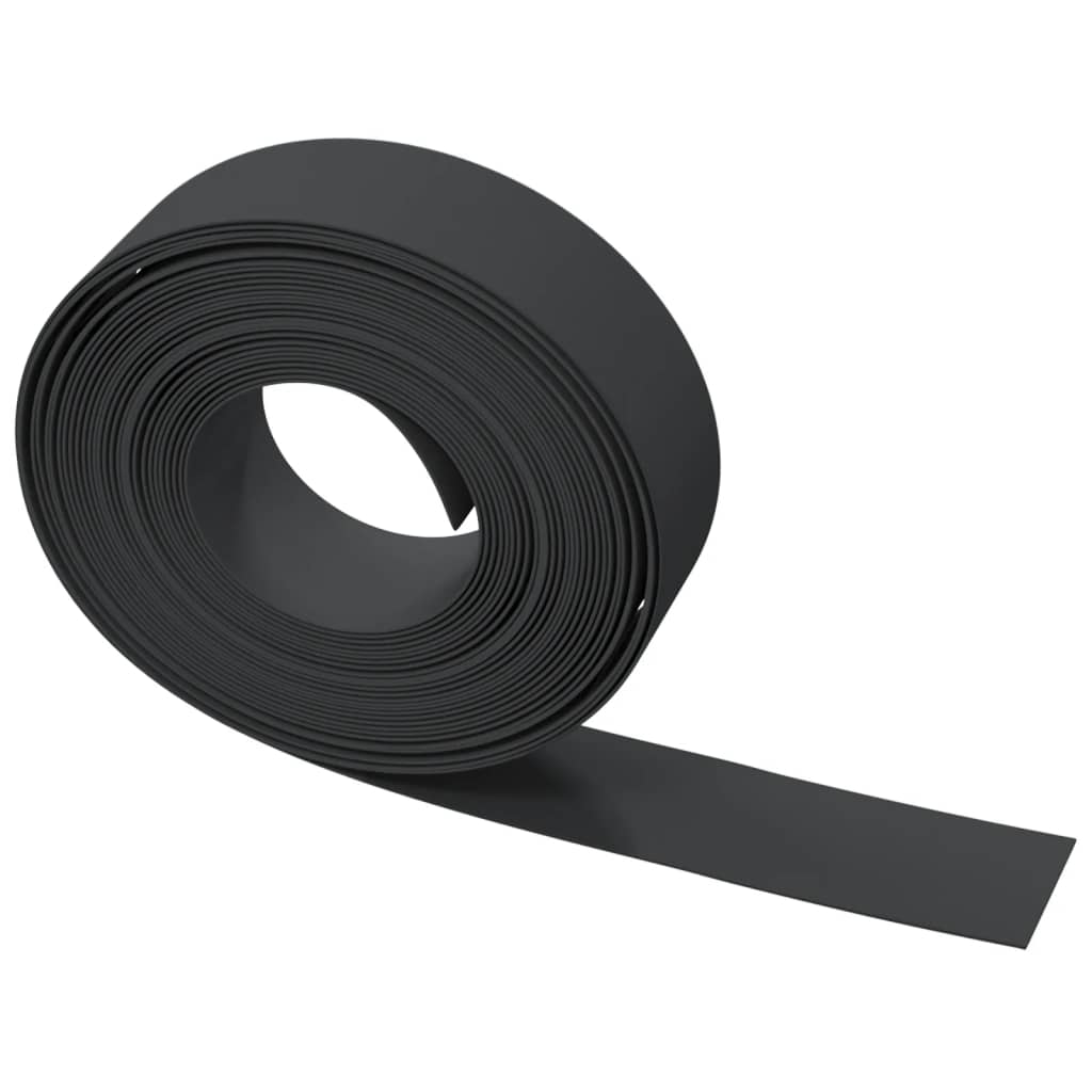 Tuinranden 5 st 10 m 15 cm polyetheen zwart