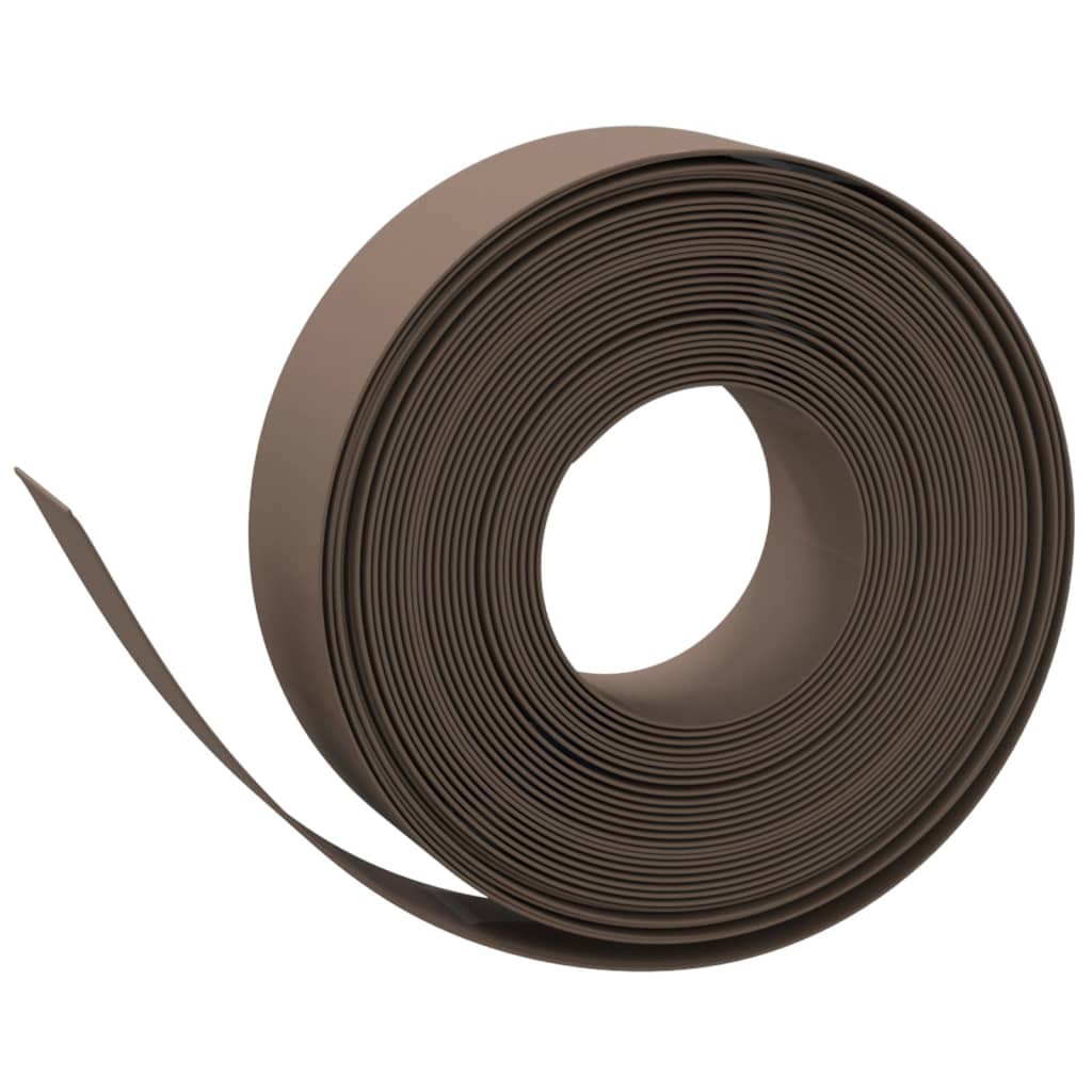 Tuinranden 5 st 10 m 15 cm polyetheen bruin