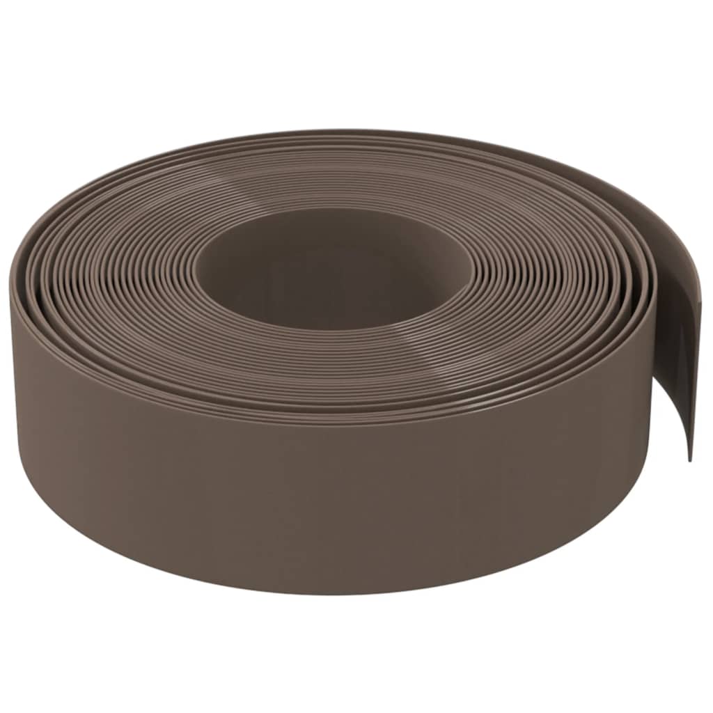 Tuinranden 5 st 10 m 15 cm polyetheen bruin