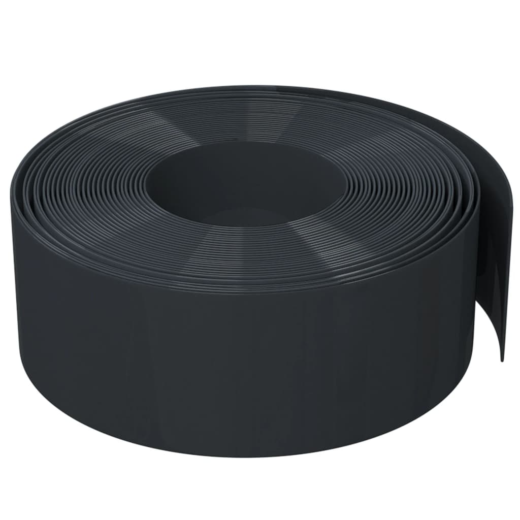 Tuinranden 3 st 10 m 20 cm polyetheen zwart