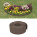 Tuinranden 2 st 10 m 20 cm polyetheen bruin