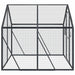 Volière 1,79x2x1,85 m aluminium antracietkleurig