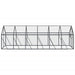 Volière 1,79x6x1,85 m aluminium antracietkleurig