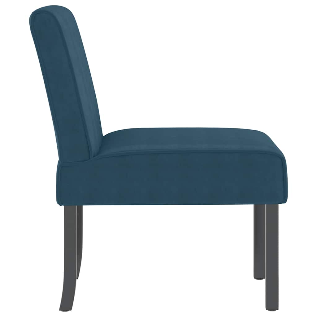 Stoel fluweel blauw