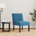 Stoel fluweel blauw
