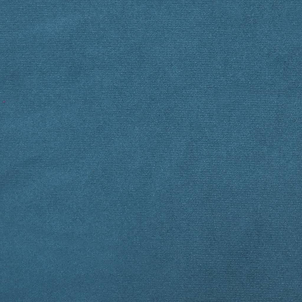 Stoel hoge rugleuning met knopen fluweel blauw