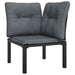Tuinhoekstoelen 2 St Met Kussens Poly Rattan Zwart En Grijs 1 2x hoek