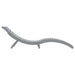 Ligbed 184x55x64 cm massief acaciahout grijs