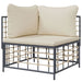 Tuinhoekbank Met Beige Kussens Poly Rattan 1