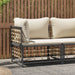 Tuinhoekbank Met Beige Kussens Poly Rattan 1