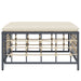 Tuinvoetenbank Met Beige Kussen Poly Rattan 1 Voetensteun