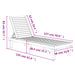 Ligbed 155x58x83 cm polypropeen zwart