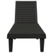 Ligbedden 2 st 155x58x83 cm polypropeen zwart