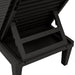 Ligbedden 2 st 155x58x83 cm polypropeen zwart