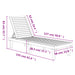 Ligbedden 2 st 155x58x83 cm polypropeen zwart