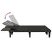 Ligbed tweepersoons 155x138x83 cm polypropeen zwart