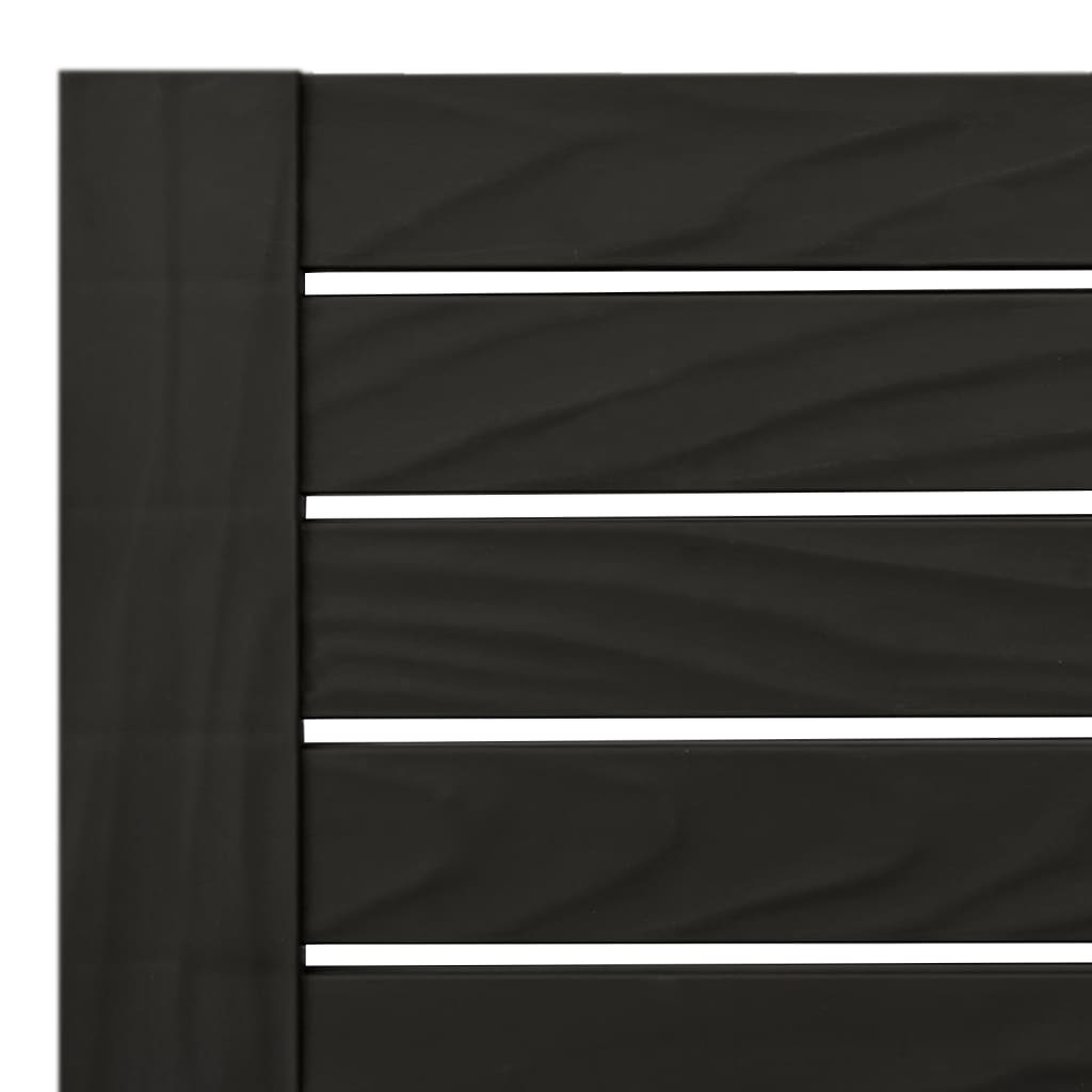 Ligbed tweepersoons 155x138x83 cm polypropeen zwart
