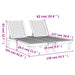 Ligbed tweepersoons 155x138x83 cm polypropeen zwart