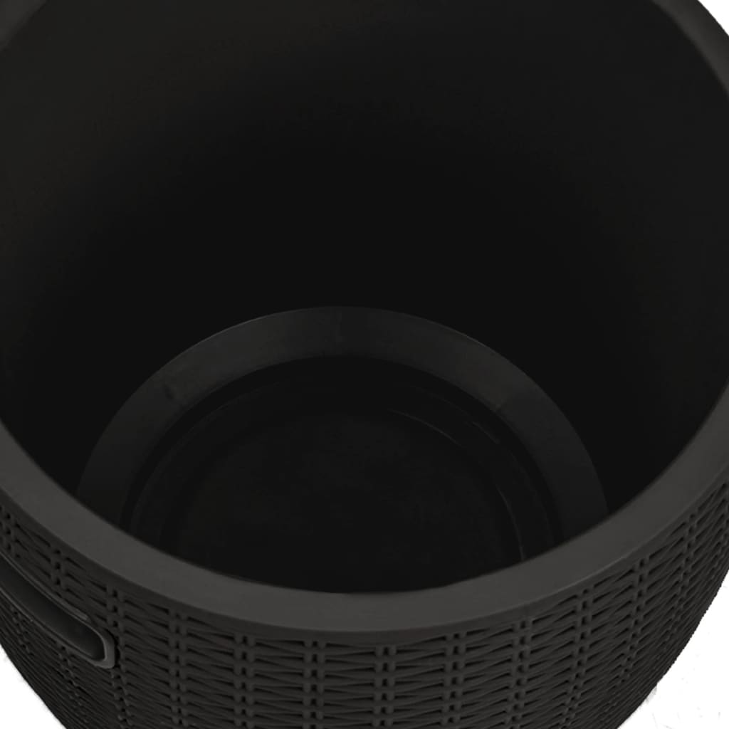 Tuinbox 4-in-1 polypropeen zwart