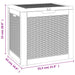 Tuinbox 55,5x43x53 cm polypropeen lichtbruin