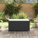 Tuinbank met kussen 116x46x57 cm poly rattan zwart