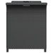 Tuinbank met kussen 116x46x57 cm poly rattan zwart