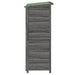 Tuinschuur 83x57x140 cm massief grenenhout grijs