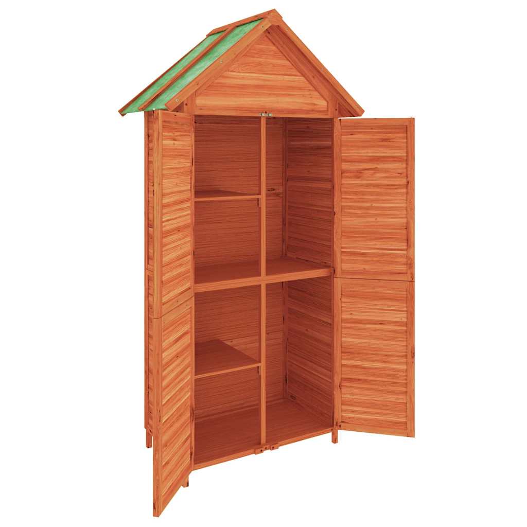 Tuinschuur 89x52,5x175 cm massief grenenhout bruin