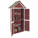 Tuinschuur 89x52,5x175 cm massief grenenhout mokkakleurig
