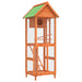 Volière 60x58,5x160 cm massief grenenhout bruin