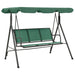 Schommelbank 170 cm textileen en staal groen