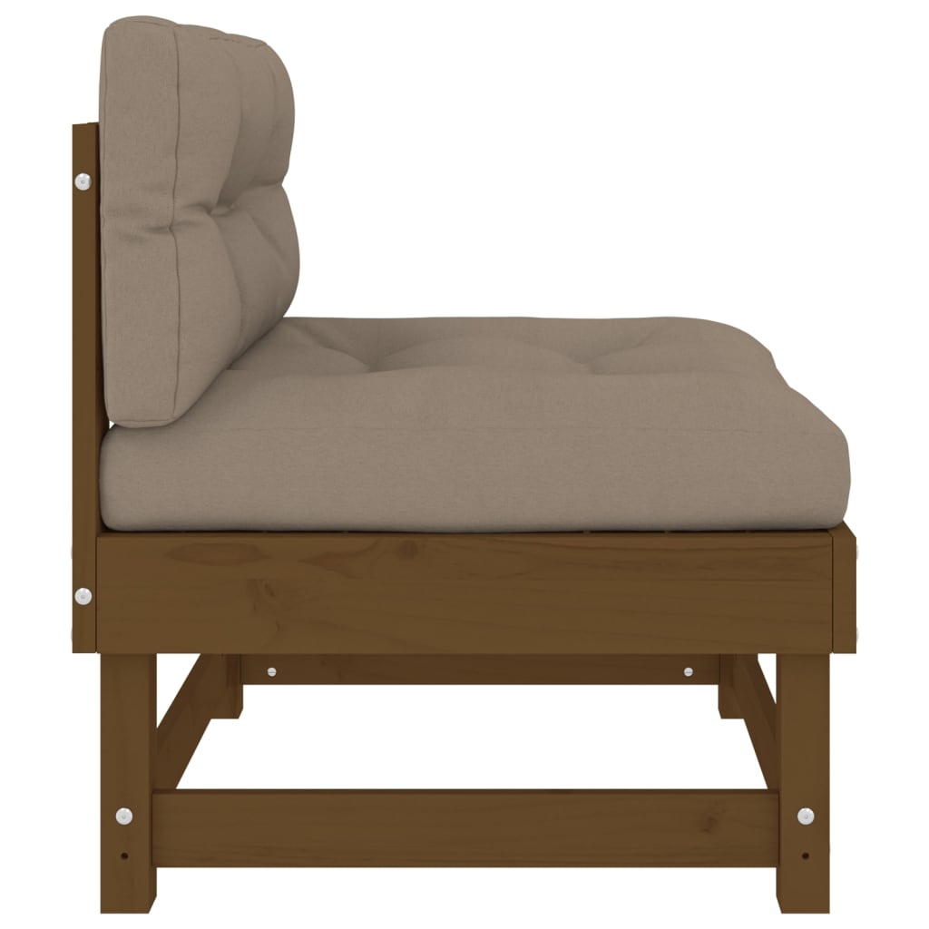 Middenbank Met Kussens Massief Grenenhout Honingbruin 1 Honingbruin grenenhout