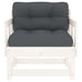 Tuinstoelen Met Kussens 2 St Massief Grenenhout Wit 1 Wit grenenhout