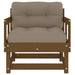 Tuinstoelen 2 St Met Kussens Massief Grenenhout Honingbruin 1 Honingbruin grenenhout