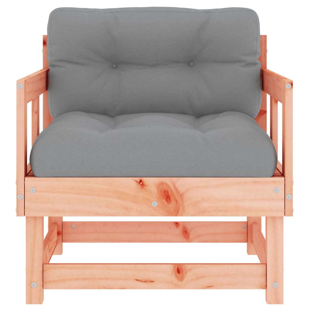 Tuinstoelen 2 St Met Kussens Massief Douglashout 1 Natuurlijk douglashout