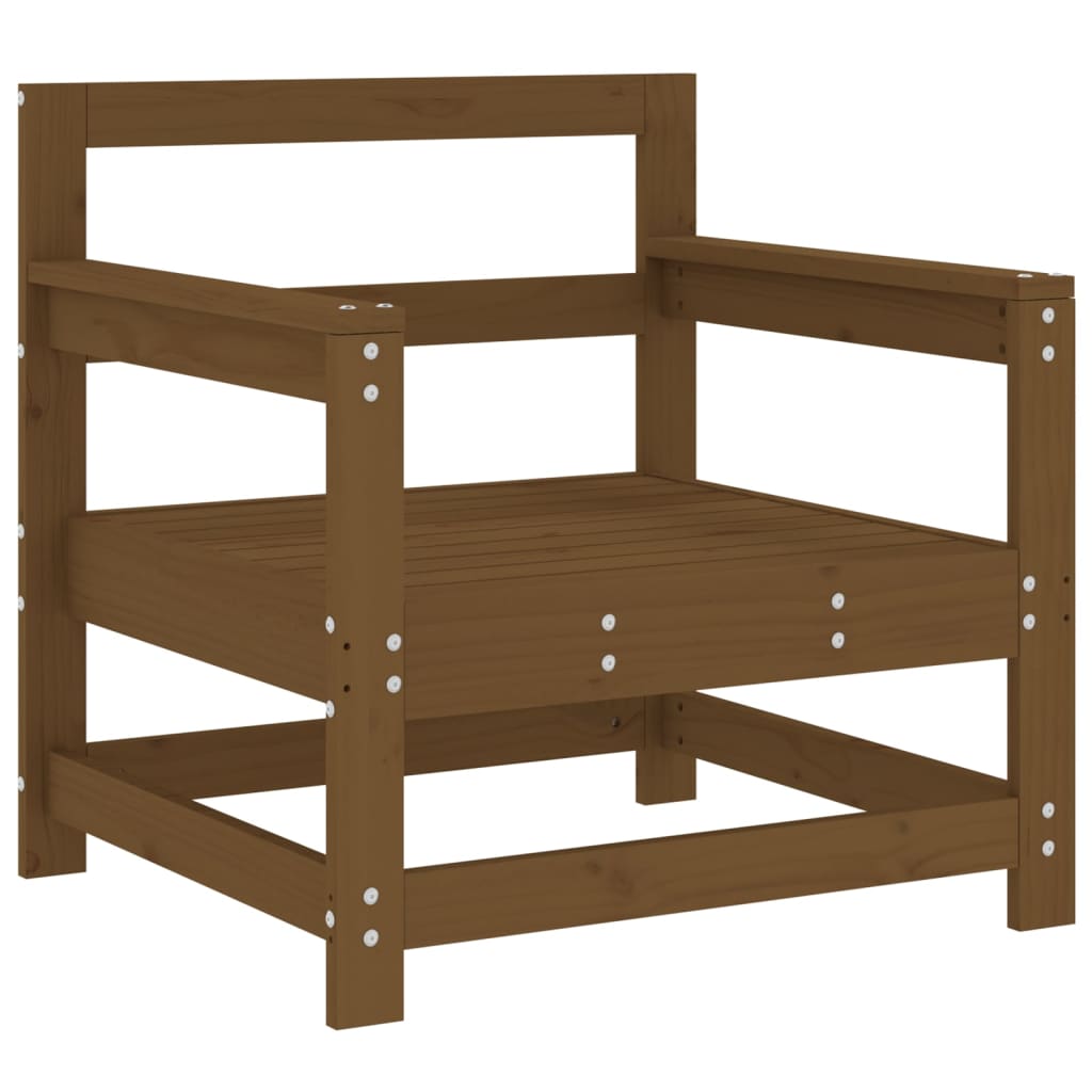 Tuinstoelen 2 St Met Kussens Massief Grenenhout Honingbruin 1 Honingbruin grenenhout amchair